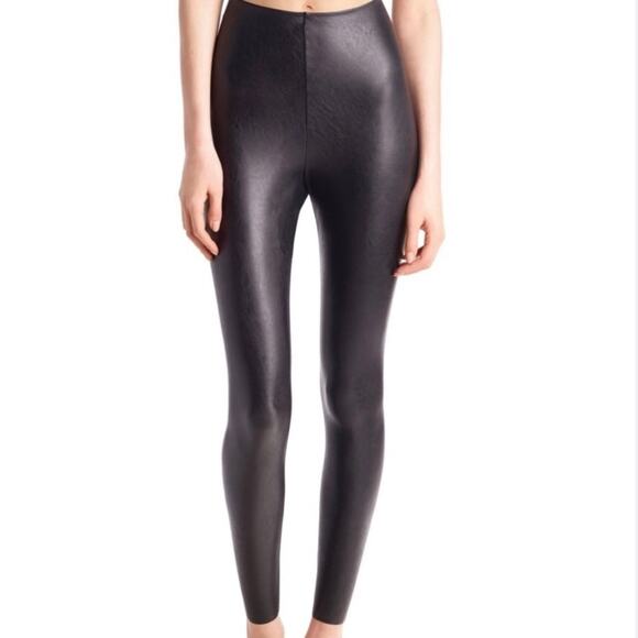 Commando Black Perfect Faux Leather Leggings - Picture 1 of 8